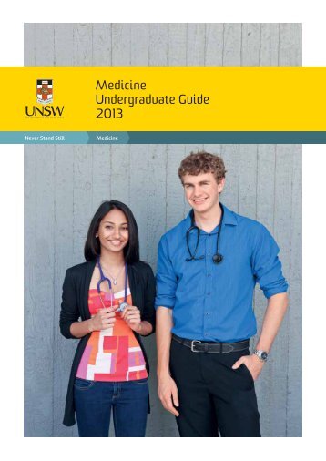 2013 Program Guide for Local Applicants - Faculty of Medicine