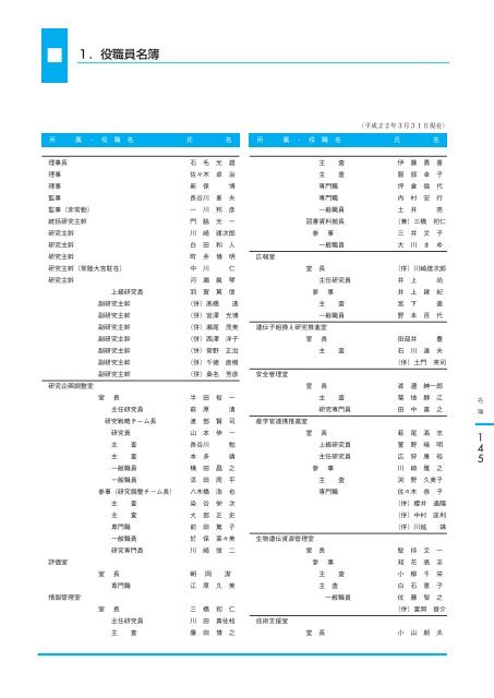 å¹³ æ äº å ä¸ å¹´ åº¦ - è¾²æ¥­çç©è³æºç ç©¶æ - è¾²ææ°´ç£ç è¾²ææ°´ç£æè¡ ...