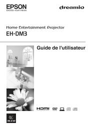 EPSON EH-DM3 Users Guide - Lampe-videoprojecteur.info