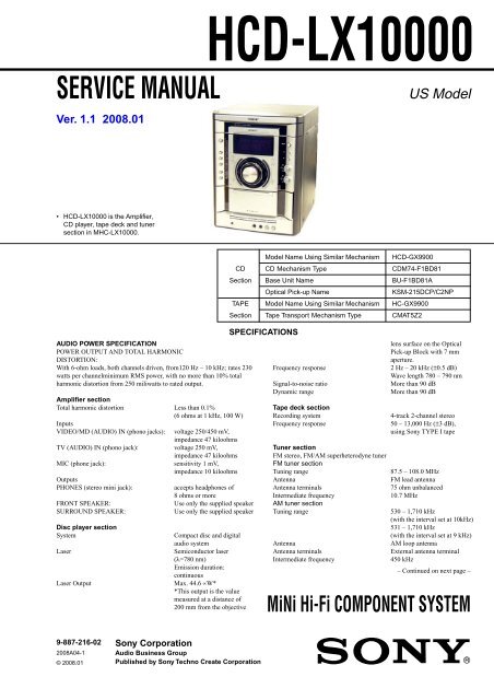 SERVICE MANUAL - Diagramas Gratis - Diagramas electronicos y ...