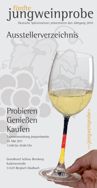 Genießen in Perfektion: Das Glas mit Ökoprofil. - Jungweinprobe