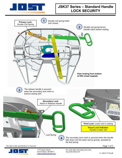 Fifth Wheel Lock Security - JOST International