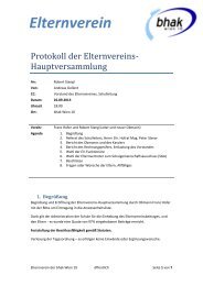 Elternverein - BHAK und BHAS Wien 10