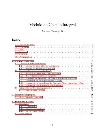 Módulo de Cálculo integral