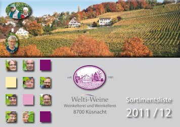 Sortimentsliste - welti-weine