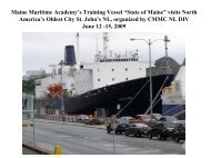 Maine Maritime Academy's Training Vessel âState of Maineâ visits ...