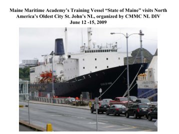 Maine Maritime Academy's Training Vessel âState of Maineâ visits ...