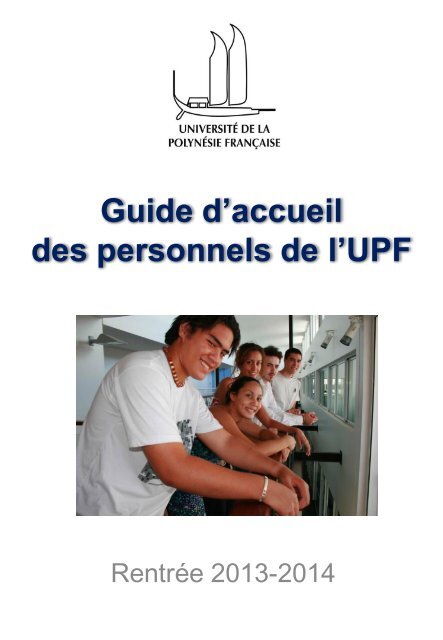 Guide d'accueil des nouveaux arrivants - UniversitÃ© de la PolynÃ©sie ...