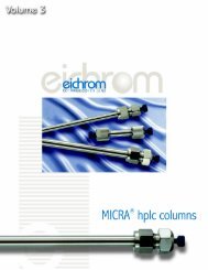 MICRA HPLC Columns Catalogue