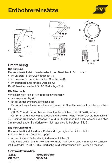 Handbuch für das Reparatur- und Instand- haltungsschweißen - ESAB