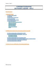 chromatographie en phase liquide - hplc - PharmaEtudes