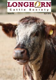 April 2012 - Longhorn Cattle Society