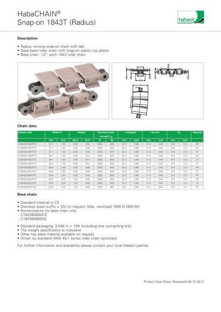 snap-on 1843t-en-us.indd - Habasit