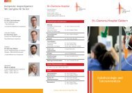 Anästhesiologie und Intensivmedizin - St.-Clemens-Hospital Geldern