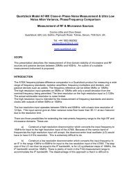 Quartzlock Model A7-MX Close-in Phase Noise Measurement ...