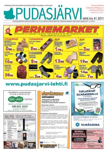 Pudasjarvilehti-41-2.. - PudasjÃ¤rvi-lehti ja VKK-Media Oy