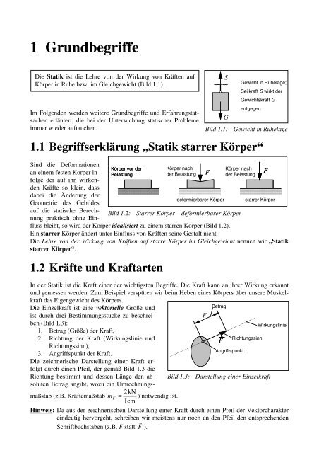 Statik, insbesondere Schnittprinzip - Knappstein, Readingsample