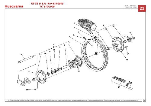 Parts Catalogue 2000 TC 610 - Husqvarna