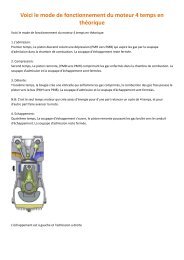 Voici le mode de fonctionnement du moteur 4 temps en thÃ©orique