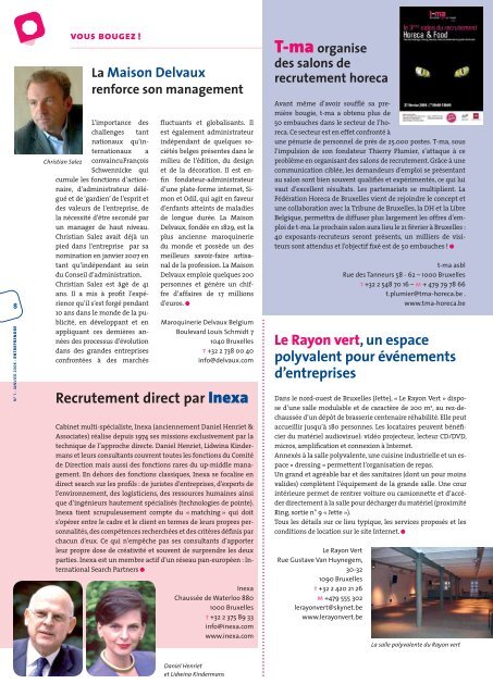 Entreprendre Janvier 08 - BECI