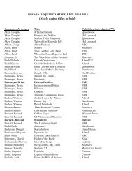 1A/2A/3A REQUIRED MUSIC LIST- 2012-2013 (Newly added titles ...