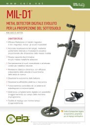 metal detector digitale eVoluto per la prospezione del ... - CEIA S.p.A.