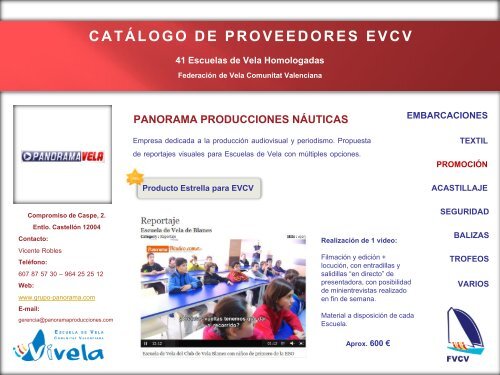 Catalogo Proveedores - EVCV