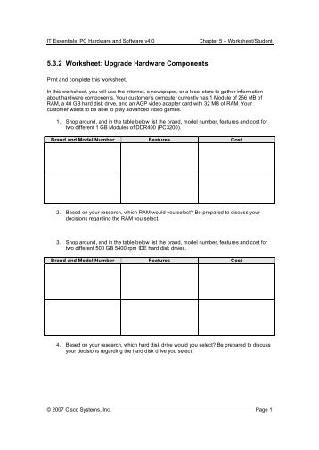 Worksheet - Hateley - Home Page