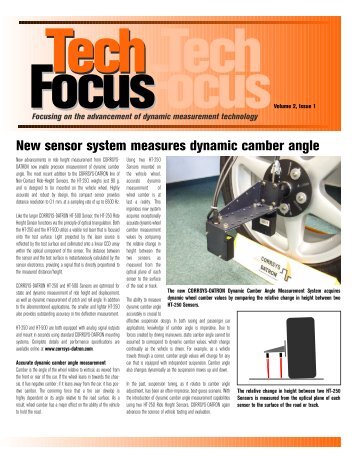 New sensor system measures dynamic camber angle - Corrsys Datron