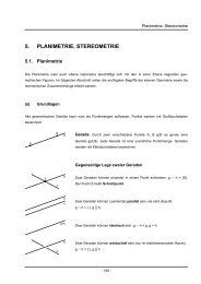 5. PLANIMETRIE, STEREOMETRIE - Mathe Online