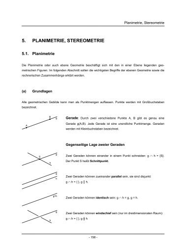 5. PLANIMETRIE, STEREOMETRIE - Mathe Online
