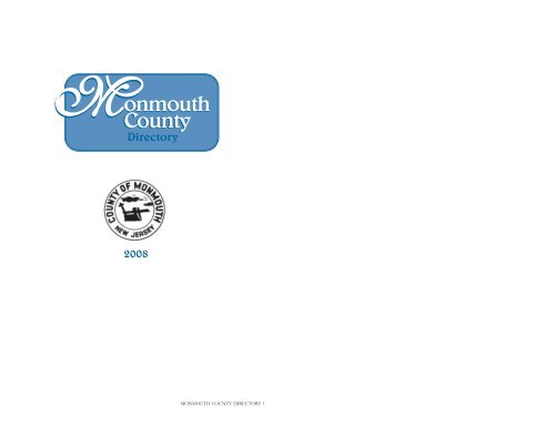 table of contents - Monmouth County