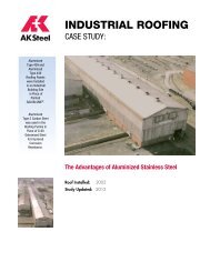 Aluminized 409 Roofing Case Study - AK Steel