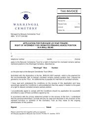 TAX INVOICE - Banyule City Council