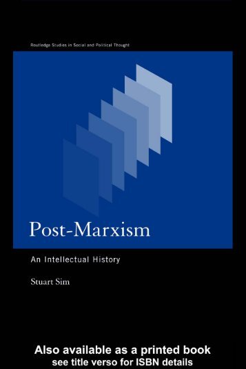 Post-Marxism: An intellectual history - SOK