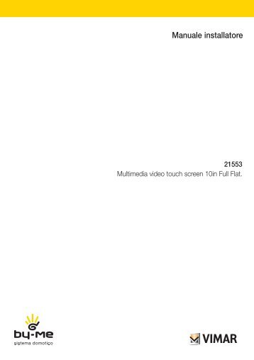 Manuale installatore - Vimar