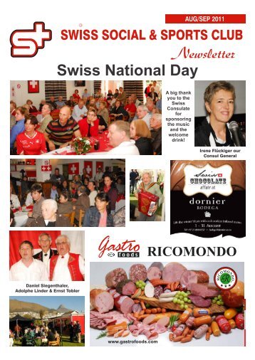 AUG/SEP 2011 Swiss National Day - Swiss Social & Sports Club