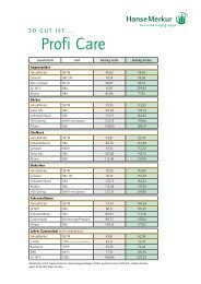 Profi Care - HanseMerkur VertriebsPortal