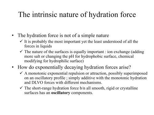 Non-DLVO, steric and fluctuation forces