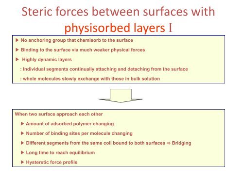 Non-DLVO, steric and fluctuation forces