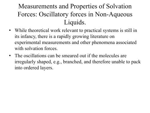 Non-DLVO, steric and fluctuation forces