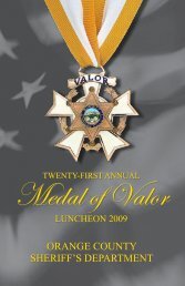 Medal of Valor - OC Public Libraries - Orange County