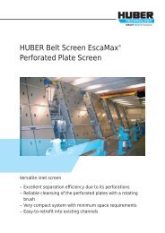 Brochure: HUBER Belt Screen EscaMax