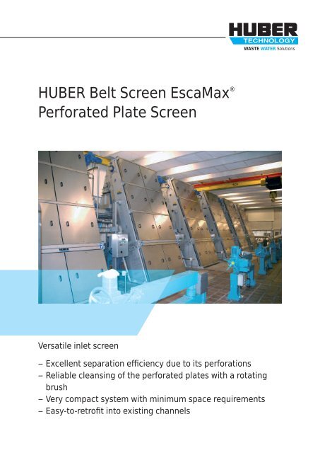 Brochure: HUBER Belt Screen EscaMax