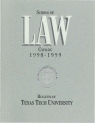 1998-1999_Law School Catalog.pdf - The Texas Tech University ...