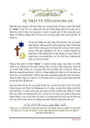 SỰ THẬT VỀ TÔN GIÁO ISLAM - Chân Lý Islam