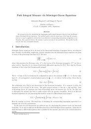 Path Integral Measure via Schwinger-Dyson Equations 1 Introduction