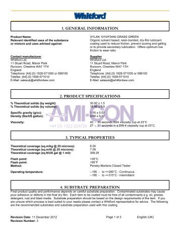 1010 F0440 TDS - AMI-CON