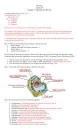 Answers Science 9 Chapter 5- Reproduction Review