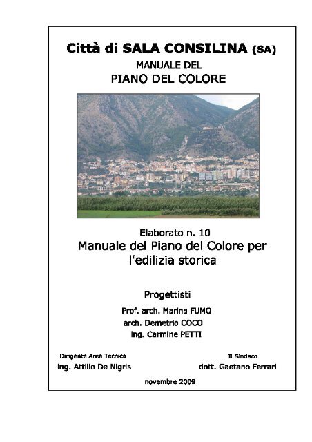 Elab n.10 â Manuale del Piano Colore per l'Edilizia Storica